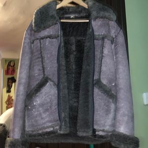 Vtg shearling coat